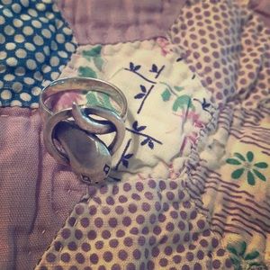 Boho sterling 925 snake ring